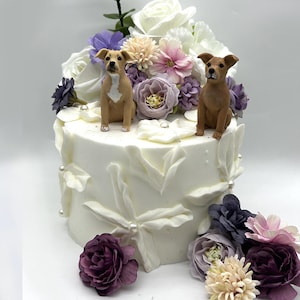 Customized Dog Wedding Cake Topper, Pet Cake Topper, Pet Anniversary, Dog Birthday Gift, Dog Birthday Memorial Gift, Pet Memorial Gift