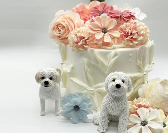 Personalized Dog Wedding Cake Topper: Custom Pet Statue