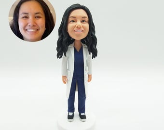 Custom Doctor Bobblehead, Personalized Office Gift