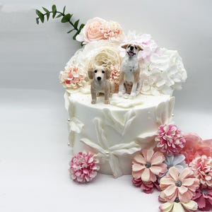 Custom Dog Statue, PersonalizedDog Wedding Cake Topper, Pet Birthday Cake Topper, Dog Birthday Memorial Gift, Pet Statue Cake Topper