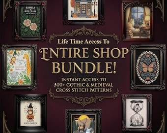Whole Shop Lifetime Access Cross Stitch Bundle – All Patterns PDF Collection