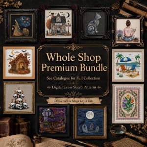 Whole Shop Lifetime Access Cross Stitch Bundle – All Patterns PDF Collection