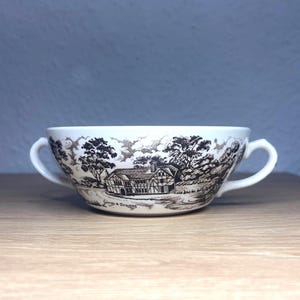 English porcelain Bouillon cup, cream soup bowl GridleyCo. George & Drayton