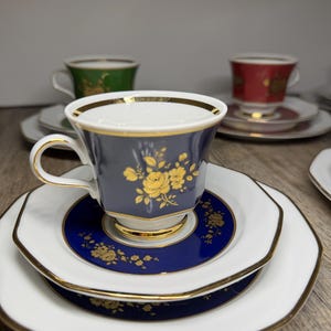 Vintage Winterling Marktleuthen Bavaria porseleinen thee-/koffieservies - kopjes