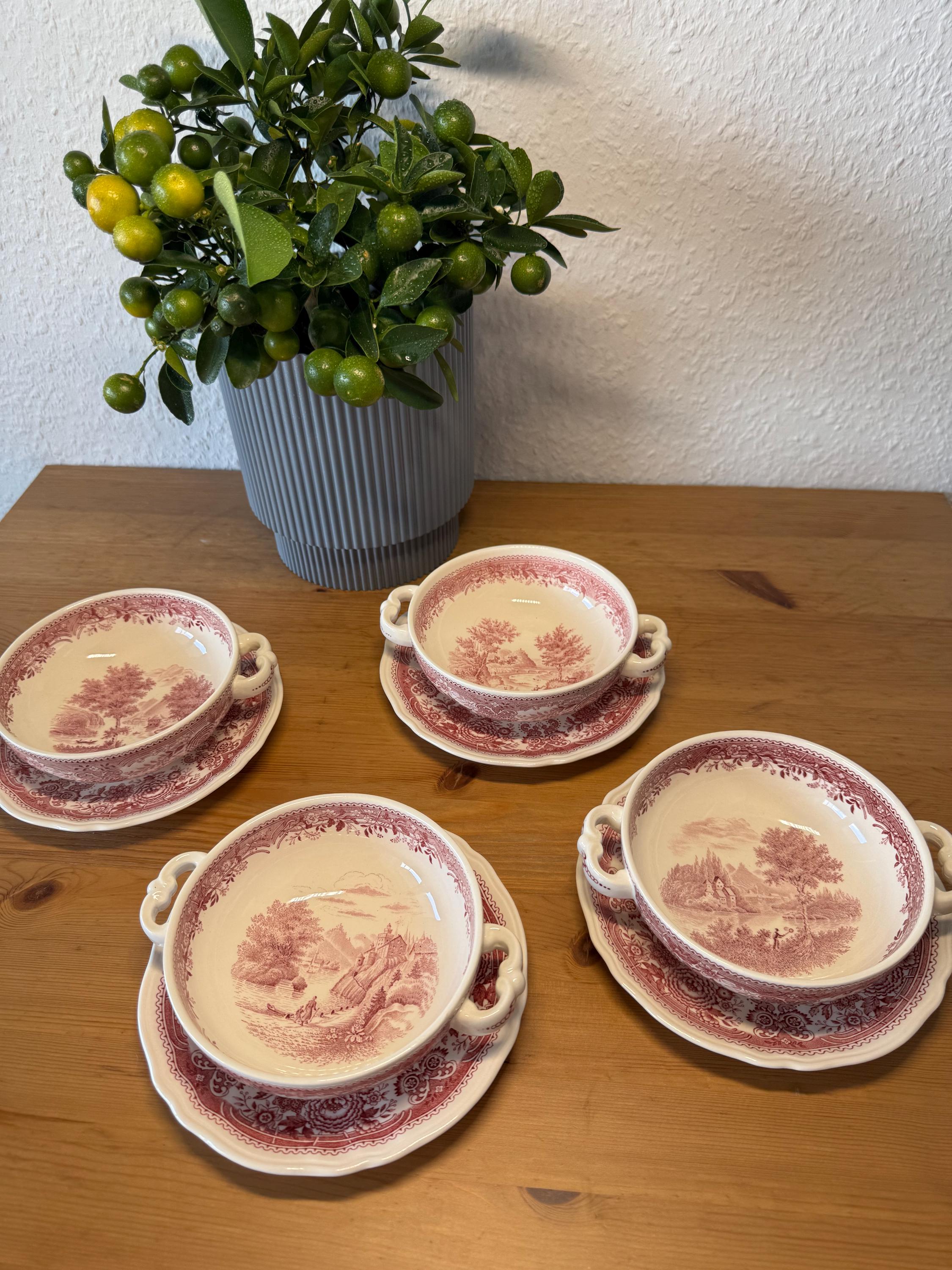 Villeroy & Boch Burgenland Soup Bowl: Red Vintage Soup Cup - Etsy