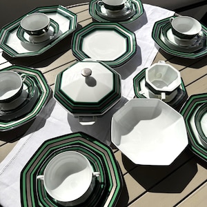 Porcelain service RaynaudCo.Limoges, Hispano, Dinner set, Dinner service, Tableware, FREE SHIPPING 31 pieces for six settings