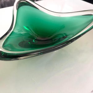 Green Vase Glas WMF 1950