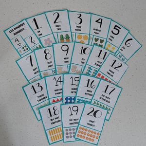 180 cartes pour apprendre diverses choses, traduites en anglais. Vocabulaire illustré pour enfants (Animaux, Émotions, Alphabet et plus)