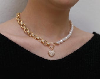 Barockperlen-Symposium-Herzkette | Muxi Schmuck