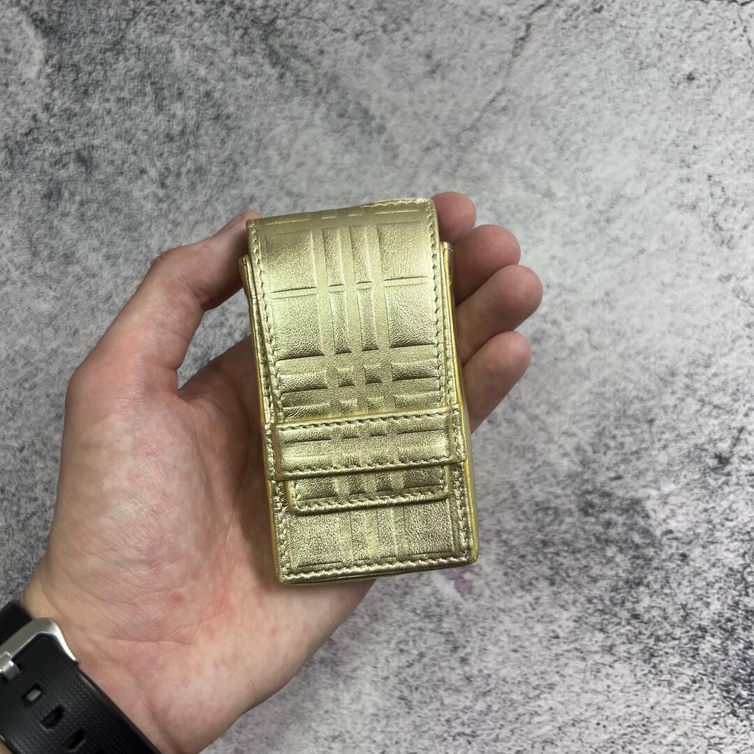 burberry cigarette case Burberry Gold Cigarette / Lipstick Holder Case Vintage