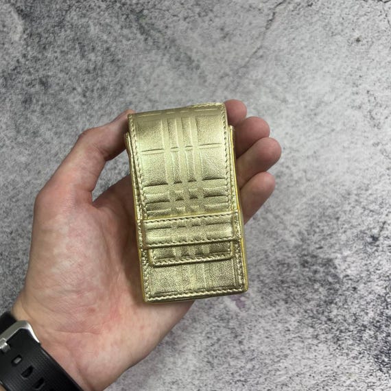 burberry cigarette case Burberry Gold Cigarette / Lipstick Holder Case Vintage