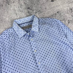 Etro Milano Mini Paisley Button-Up Men&#39;s Long Sleeve Shirt