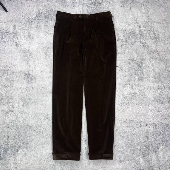 Brioni, Brioni Brown Corduroy Trousers Size 50 Made in Italy