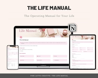 Life Binder Notion Template | Household, Tech, Travel Organizer (Digital Download)