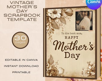 Mother’s Day Scrapbook Gift | Best Gift For Mom | Printable Photo Keepsake for Mom | Instant Digital Download