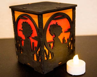 Samurai Sun Silhouette Champloo Handmade Lantern