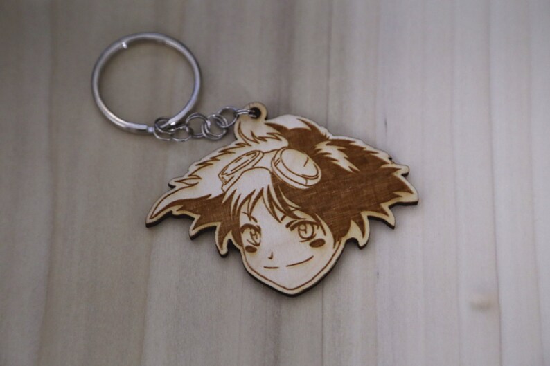 Wooden Edward from Cowboy Bebop Keychain Etsy