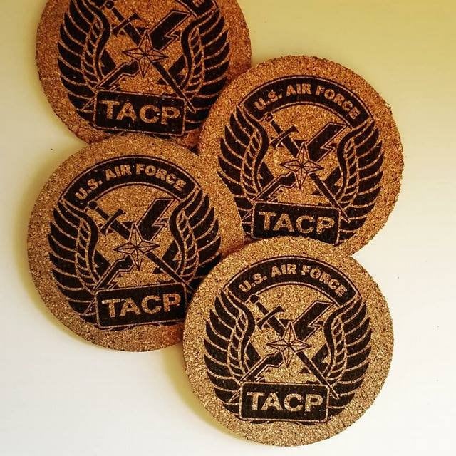 Usaf Coasters USAF TACP Cork Coasters - Tactical Air Control Party Air Force - Etsy