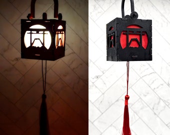 Extra Small Hanging Mountain and Japanese Torii Lantern