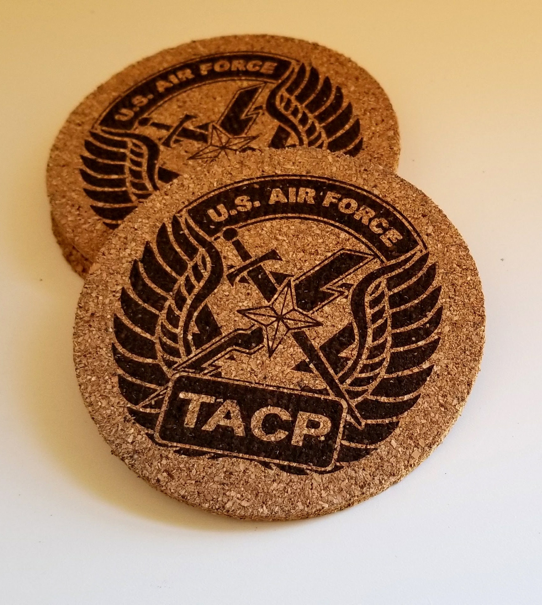 Usaf Coasters USAF TACP Cork Coasters - Tactical Air Control Party Air Force - Etsy