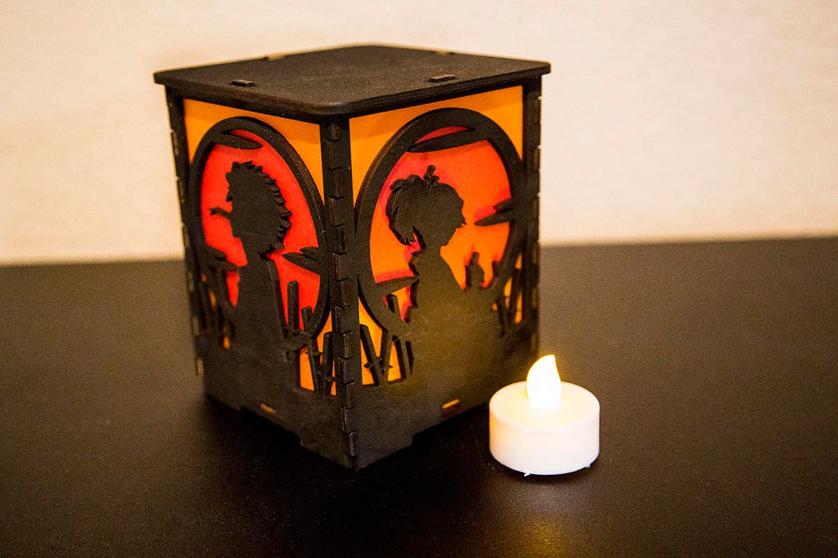 Samurai Sun Silhouette Champloo Handmade Lantern