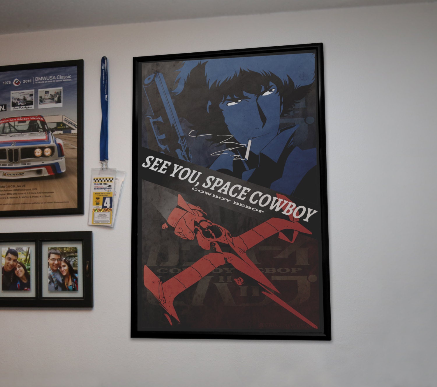 Large Blue Spike with See you, Space Cowboy Poster
