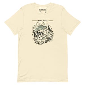 Camiseta Trail Family: Camiseta de senderismo a juego para aventuras al aire libre