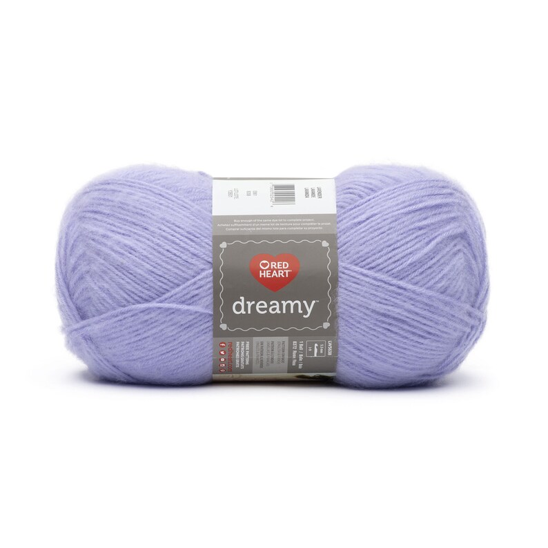 Red Heart Dreamy Yarn LAVENDER 8.8 oz 250G 466 yards Etsy