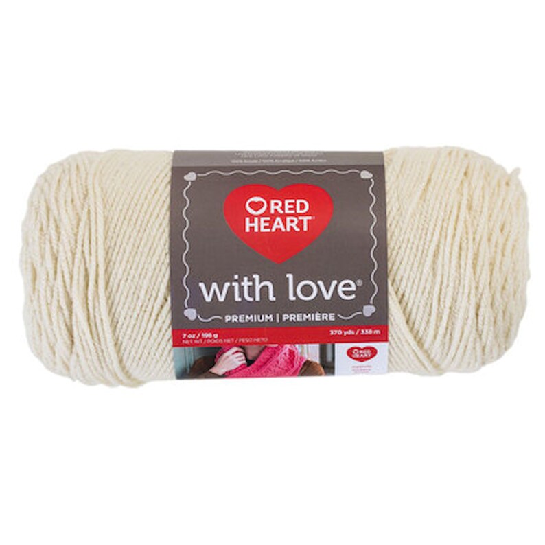 Red Heart With Love 100 Acrylic Worsted Weight Yarn Etsy