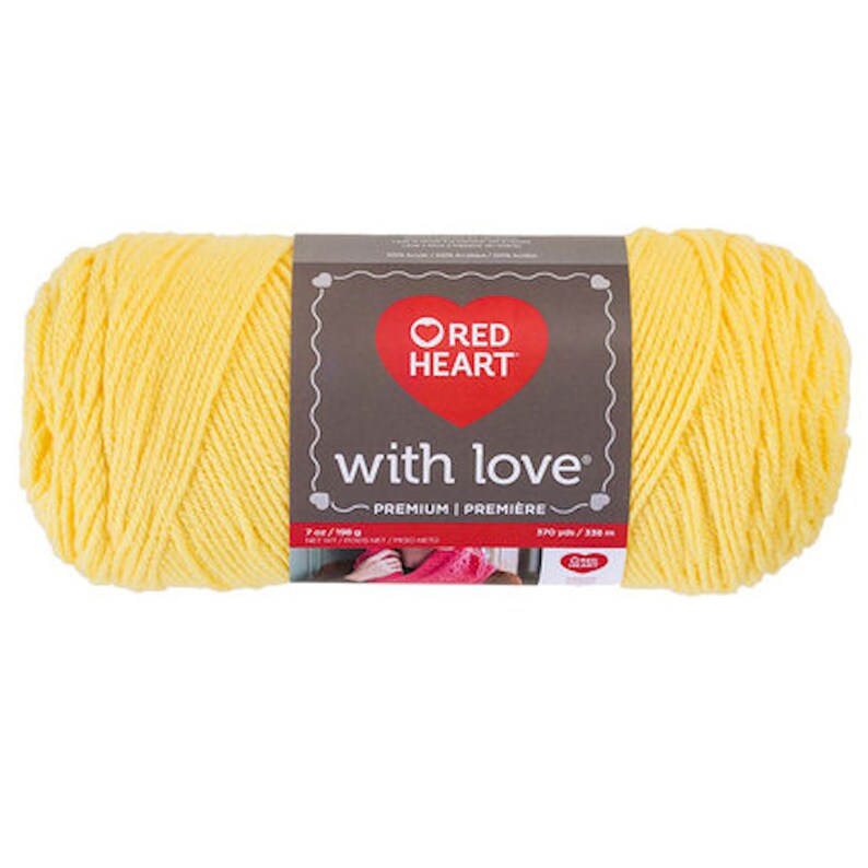 Red Heart With Love 100 Acrylic Worsted Weight Yarn Etsy