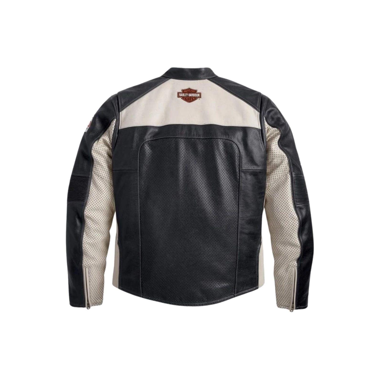 cs27 HARLEY-DAVIDSON フライトジャケット メンズLL相当 Harley Davidson Men's Regulator Perforated Leather Jacket