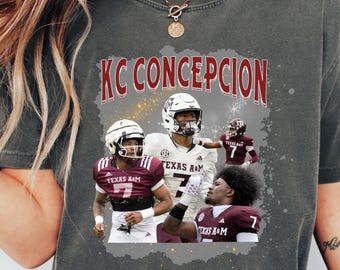 KC Concepcion Fan Shirt: Texas A and M Comfort Colors Tee