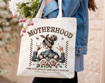 Motherhood Tote Bag, Mothers Day Tote Bag, Mom Tote Bag, Mothers Day Gift, Gift for Mothers Day