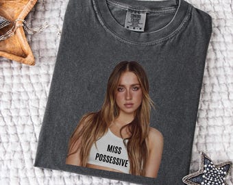 Tate McRae Miss Possessive Comfort Colors Tee: Y2K Graphic Fan Merch