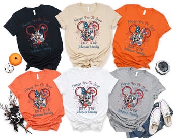 Custom Disney 4th Of July Shirt, Family  Disney Vacation, Matching Mickey & Minnie Patriotic Shirt, 4th of July Shirt, Independence Day Tee