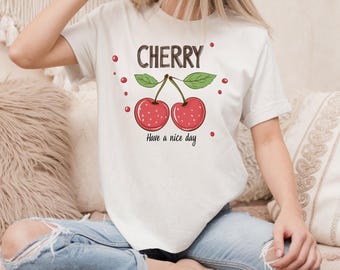Cherry T-Shirt, Valentines Day Cherry Shirt, Disney Coquette Baby Tee, Valentines Day Gifts, Gift For Woman
