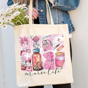 Nurse Day Gift, RN Tote, Tote Bag, Nurse Gift, RN Gift, Gift for Nursing Student, Nurse Graduation Gift
