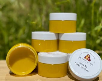 Green Tea Under Eye Balm, Green Tea Face and Eye Cream | Antioxidant Moisturizer for Aging & Sensitive Skin | Dual Use Herbal Cream