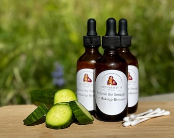 Remove the Smudge Eye Makeup Remover, Natural Eye Makeup Remover | Herbal Oil Cleanser for Sensitive Skin | Non-Toxic Makeup Remover Balm
