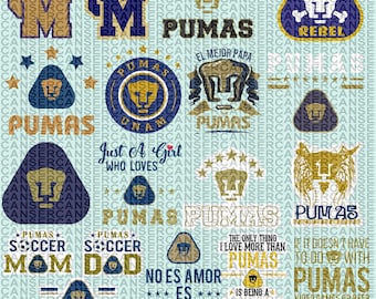 19 File,Unam svg,Pumas svg,Club de Futbol pumas svg , Los Pumas de la unam,Tshirt, Clip Art, Cricut ,Layered File,Instant Download