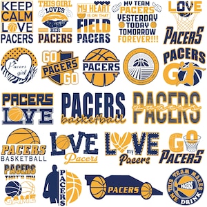 22 Files,Pacers svg,Pacers png,Pacers bundle,Love Pacers,Pacers baskettball,Basketball Team, Clip Art, Cricut,Layered File,Instant Download