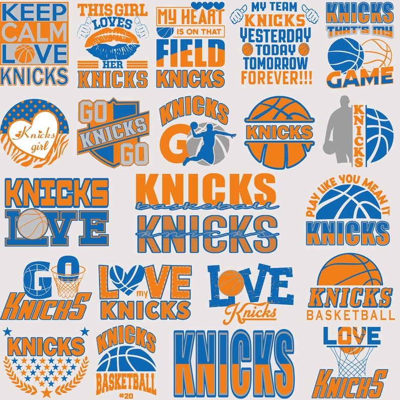 22 File,Knicks svg,Knicks Bundle,Knicks png,Love Knicks,Knicks basketball,Basketball Team,Clip Art, Cricut,Layered File,Instant Download image 1