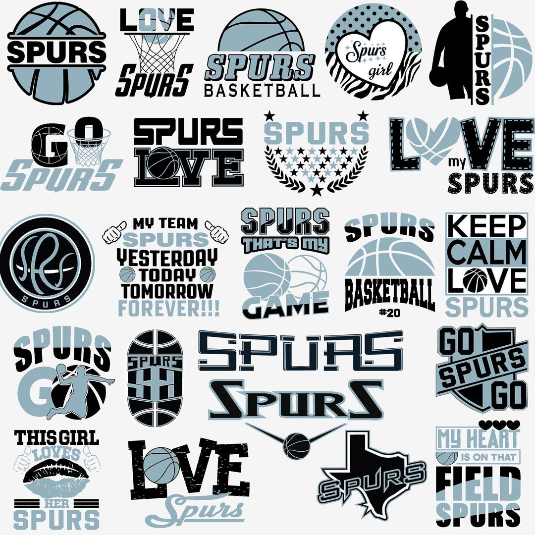 Spurs Printable 23 File,spurs Svg,spurs Png,spurs Bundle,love Spurs,spurs Basketball ...