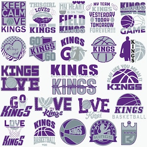 22 File,Kings svg,Kings bundle,Kings png,kings Baskeball,Basketball Team,Clip Art, Cricut,Layered File,Instant Download,Go kings,Love kings