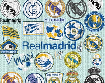 23 file,Real Madrid svg,Madrid svg,Real madrid png,Real Madrid bundle,logo I Cup, Tshirt, Clip Art, Cricut |,Layered File,Instant Download,