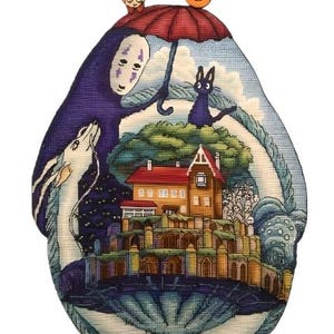 Studio Ghibli Tribute-kruissteekpatroon - digitale pdf