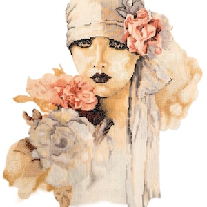 Band Woman Cross Stitch Pattern -PDF Download