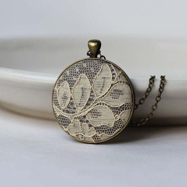 Spitzenhalskette, einzigartiges Geschenk für Frauen, Frau, Mutter, Lehrer, Jugendstil-Hochzeit, Brautjungfer Schmuck