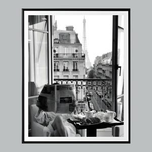 Stampa Donna a Parigi, Stampa di moda di lusso, Bianco e nero, Decorazione per la stanza Hypebeast, Arte murale di moda femminile vintage, Decorazione per la stanza chic