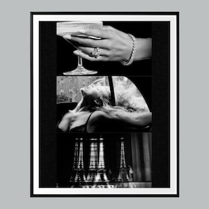 Luxury Movie Print, Black and White, High Fashion Prints, Chic Room Decor, Digital Download, Luxury Wall Art, Trendy Prints, Printable Art